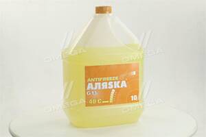 Антифриз Аляска ANTIFREEZE-40 (жовтий) Каністра 10л/9,83 кг 5371 UA51