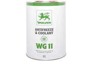 Антифриз готовый Wolver G11 Antifreeze & Coolant Green WG11 зеленый -38 °C 10