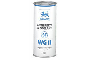 Антифриз готовый Wolver G11 Antifreeze & Coolant WG11 синий -38 °C 208