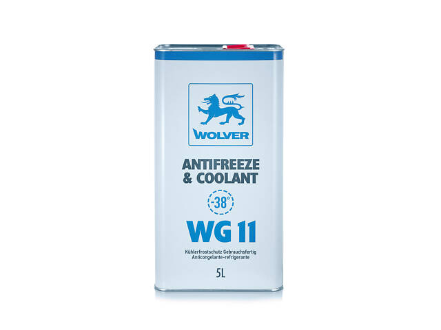 Антифриз готовый Wolver G11 Antifreeze & Coolant WG11 синий -38 °C 5