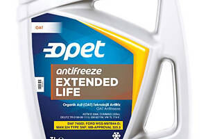 Антифриз концентрат Opet EXTENDED LIFE G12+ (оранжевый) 3л ANTIFREEZE LONG LIFE 3L