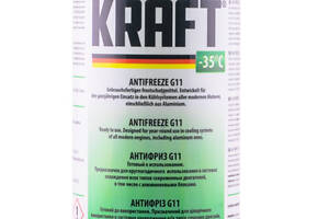 Антифриз KRAFT G11 зеленый, (-35)