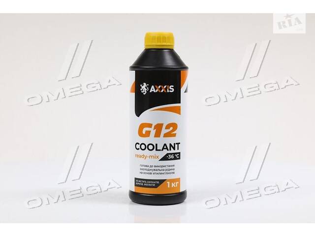 Антифриз YELLOW G12 Сoolant Ready-Mix -36°C (жовтий) (Каністра 1кг) P999-G11Ye RDM1 UA51