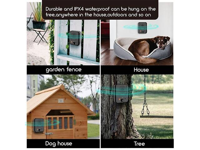 Антилай для собак ультразвуковий стаціонарний Pet K4 (100704) - Фото 6