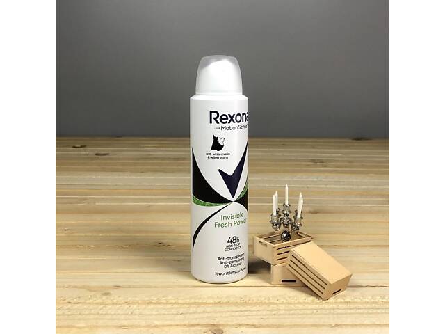 Антиперспирант-аэрозоль Rexona Invisible Fresh Power - 150 мл. - Фото 1