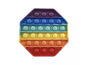 Антистрес іграшка Pop It Косинець пупирка веселка 5012