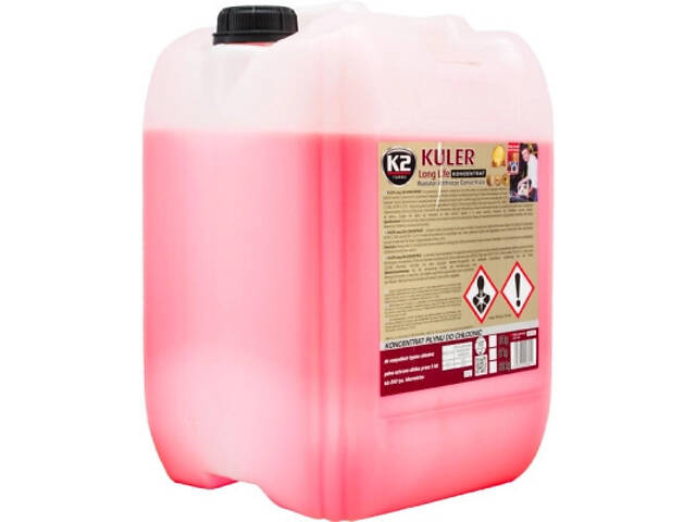 Антифриз K2 Kuler Long Life G12 червона концентрат 23 кг (W416C) - Фото 2