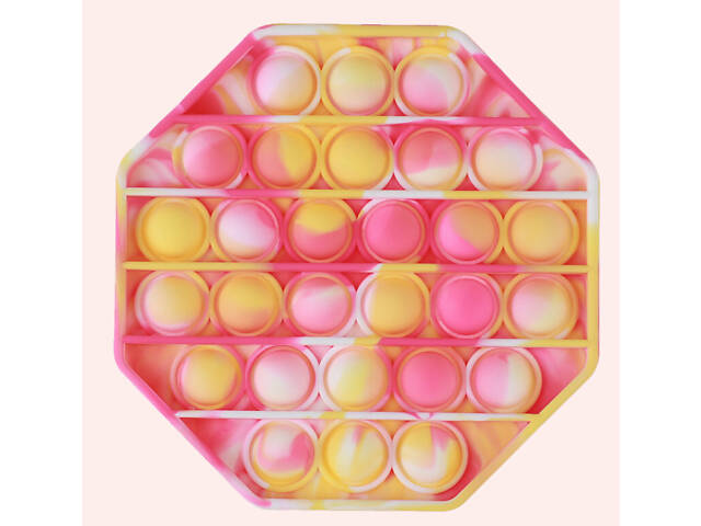 Антистресс игрушка Pop It Розовый угольник пупырка 5098 - Фото 1