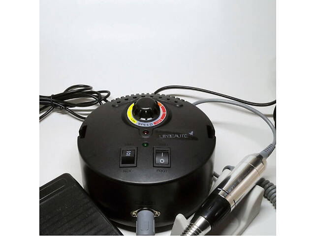 Апарат фрезер SalonHome T-ZS-605-black для манікюру та педикюру круглий 35000 обертів Чорний - Фото 2