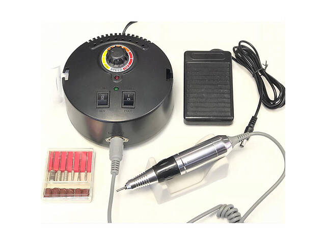 Апарат фрезер SalonHome T-ZS-605-black для манікюру та педикюру круглий 35000 обертів Чорний - Фото 8