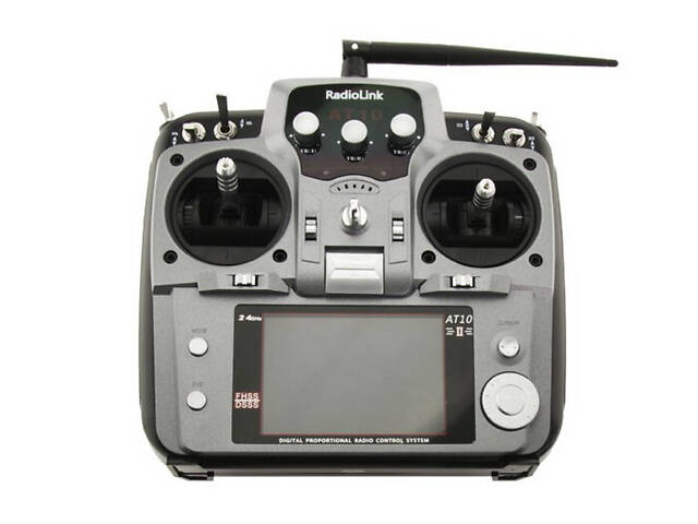 Аппаратура р/у авиа 12к Radiolink AT10 II с приемником R12DS (серый) - Фото 1