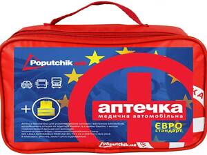Автомобильная аптечка Евростандарт ТУ + жилет (02-024-М)