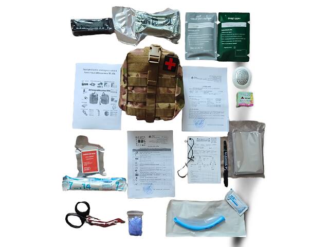 Аптечка военная IFAK 2 PRO-Aptechka (SICH-Турникет 2 шт) - Фото 19