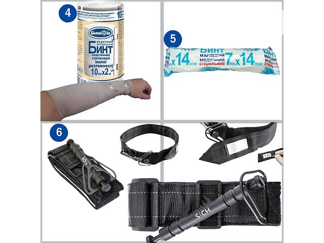 Аптечка военная MARCH IFAK Resupply PRO-Aptechka (SICH-Турникет) - Фото 4