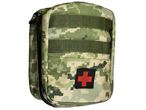 Аптечка военная тактическая Kirasa KI-271 15х20х10 см пиксель