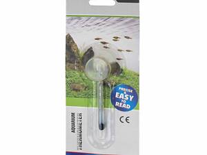 Aquael Термометр стеклянный тонкий на присоске Aquael, спиртовой