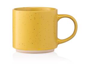 ARDESTO Чашка Alcor, 420 мл, жовта, кераміка