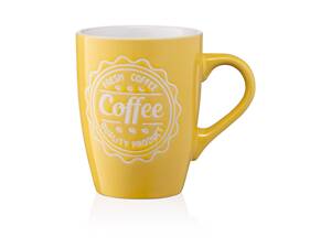 ARDESTO Чашка Coffee, 330 мл, жовта, кераміка