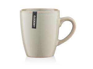ARDESTO Чашка Lecco, 390 мл, сіра, кераміка
