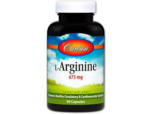 Аргинин L-Arginine Carlson Labs 675 мг 90 капсул