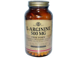 Аргінін Solgar L-Arginine 500 мг 250 вег капс