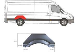 Арка крыла VW CRAFTER 30-50 (2E_) / VW CRAFTER 30-35 (2E_) 2006-2018 г.