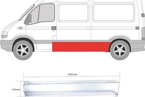 Арка заднего крыла OPEL MOVANO A (X70) / RENAULT MASTER (JD) 1998-2011 г.