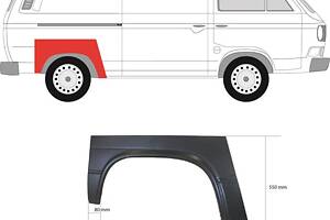 Арка заднего крыла VW TRANSPORTER T3 (24_, 25_) 1979-1992 г.