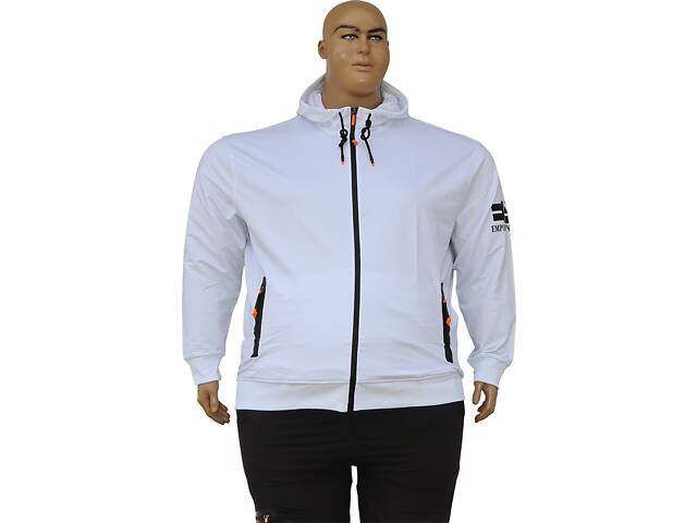 Armani великий розмір білий чоловічий спортивний костюм. - Фото 3