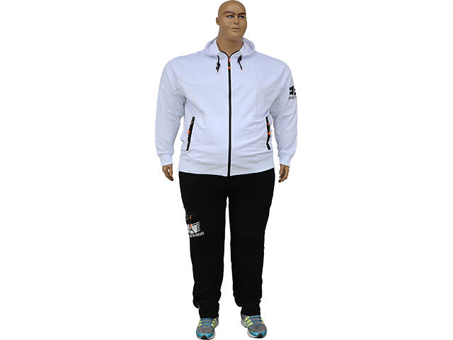 Armani великий розмір білий чоловічий спортивний костюм. - Фото 5