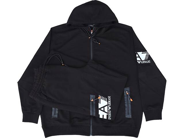 Armani великий розмір білий чоловічий спортивний костюм. - Фото 12