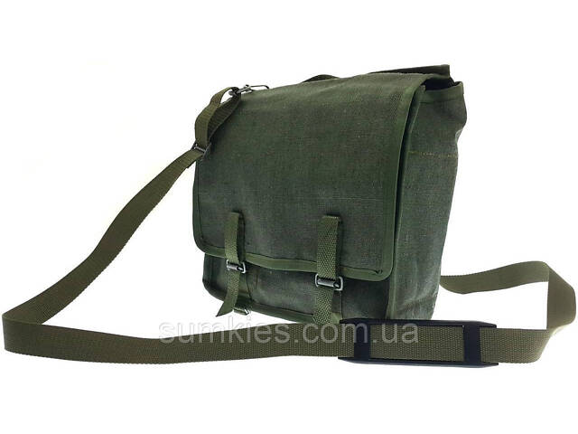Армейська, військова ретросумка через плече, листоношка хакі - Фото 1