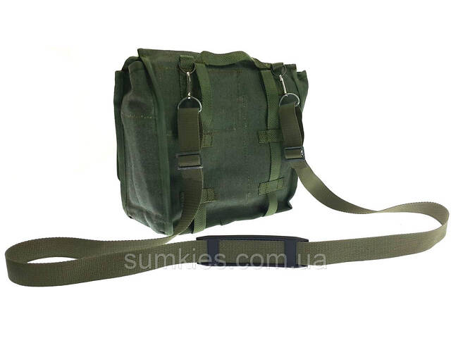 Армейська, військова ретросумка через плече, листоношка хакі - Фото 2