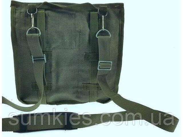 Армейська, військова ретросумка через плече, листоношка хакі - Фото 3