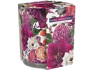 Ароматична свічка в скляному стакані Bispol Квіткові натхнення (SN 72s-30)