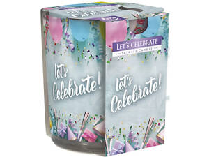 Ароматична свічка в скляному стакані Bispol Let`s celebrate (SN 72s-49)