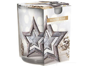 Ароматична свічка в скляному стакані Зимові зірки (SN 72s-24)