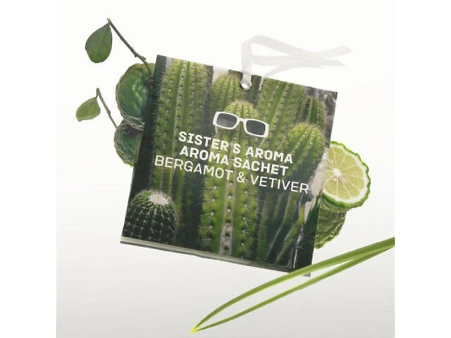 Ароматичне саше Sister's Aroma Bergamot & Vetiver 15 г (4820227785940) - Фото 1