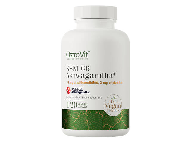 Ашваганда Ostrovit KSM-66 Ashwagandha VEGE 120 tabs - Фото 1