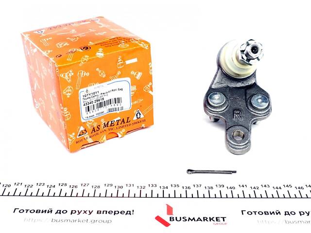 ASMETAL 10TY1011 Опора шаровая (передняя/снизу/R) Lexus RX 03-08/Toyota Camry 01-11