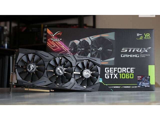 Asus GeForce GTX 1060 ROG Strix 6GB GDDR5 НЕ майнинг!!!