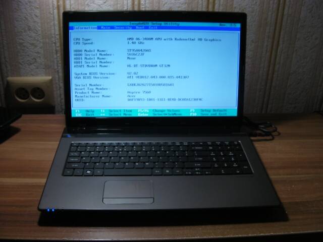 Acer Aspire 7560 Глянцевий 17.3' HD+ LED AMD А6-3400М 4x1.40ГГц-2.30ГГц 8ГБ/500ГБ Рoбоча Батарея Новий 96Вт Б/Ж з США #1 - Фото 6