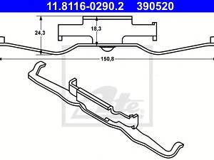 ATE 11.8116-0290.2. Пружина, тормозной суппорт