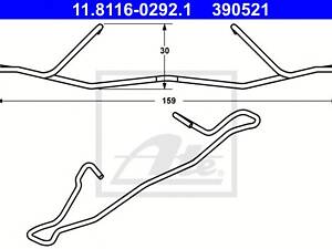 ATE 11.8116-0292.1. Пружина, гальмівний супорт