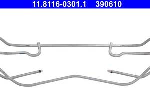 ATE 11.8116-0301.1 Планка супорта (переднього/заднього) прижимна (к-кт) Renault Megane II 02-09 (Ate)
