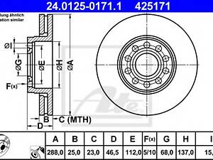 ATE 24.0125-0171.1. Диск тормозной