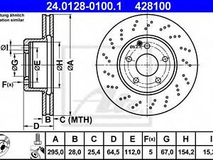 ATE 24.0128-0100.1. Гальмівний диск