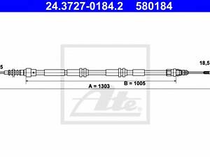 ATE 24.3727-0184.2. Трос тормозной