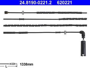 ATE 24.8190-0221.2 Датчик зносу гальмівних колодок (задніх) BMW 3 (E46) 98-06 (L=1338mm)