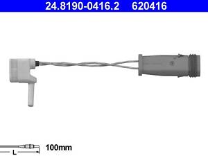 ATE 24.8190-0416.2 Датчик зносу гальмівних колодок (передніх) MB E-class (W211/S211) 02-09 (L=100mm)